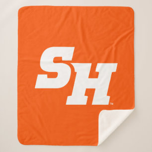 Sam Houston State University SH Wordmark Sherpa Blanket