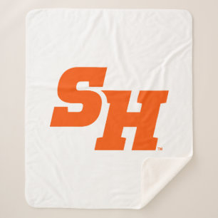 Sam Houston State University SH Wordmark Sherpa Blanket