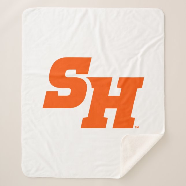 Sam Houston State University SH Wordmark Sherpa Blanket (Front)