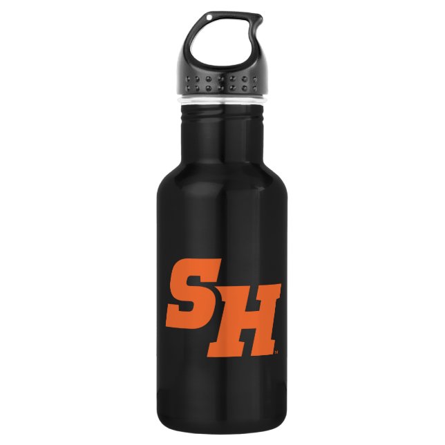 Sam Houston State University SH Wordmark Stainless Steel Water Bottle (Front)
