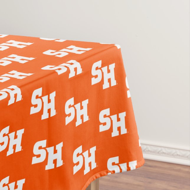 Sam Houston State University SH Wordmark Tablecloth (In Situ)