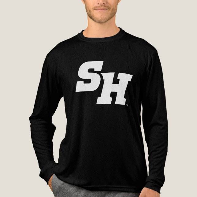 Sam Houston State University SH Wordmark Tri-Blend Shirt (Front)