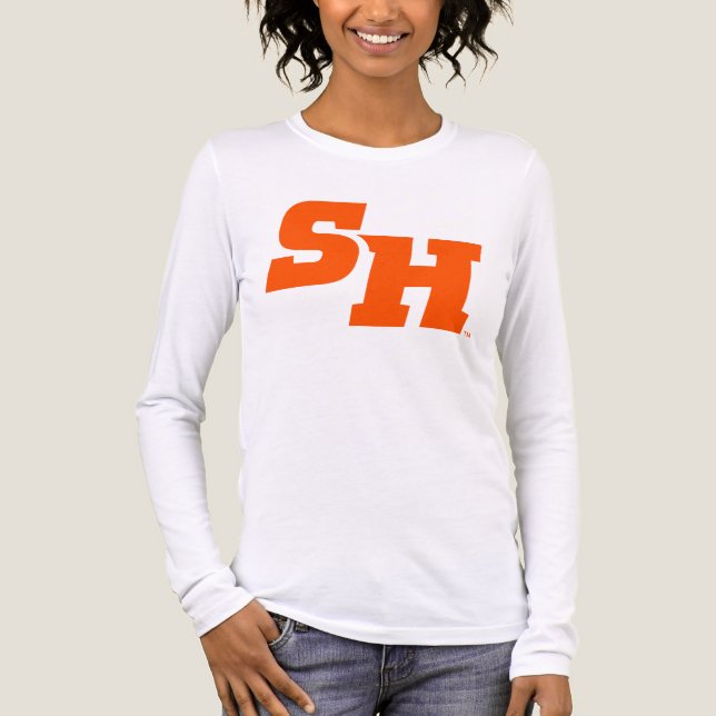 Sam Houston State University SH Wordmark Tri-Blend Shirt (Front)
