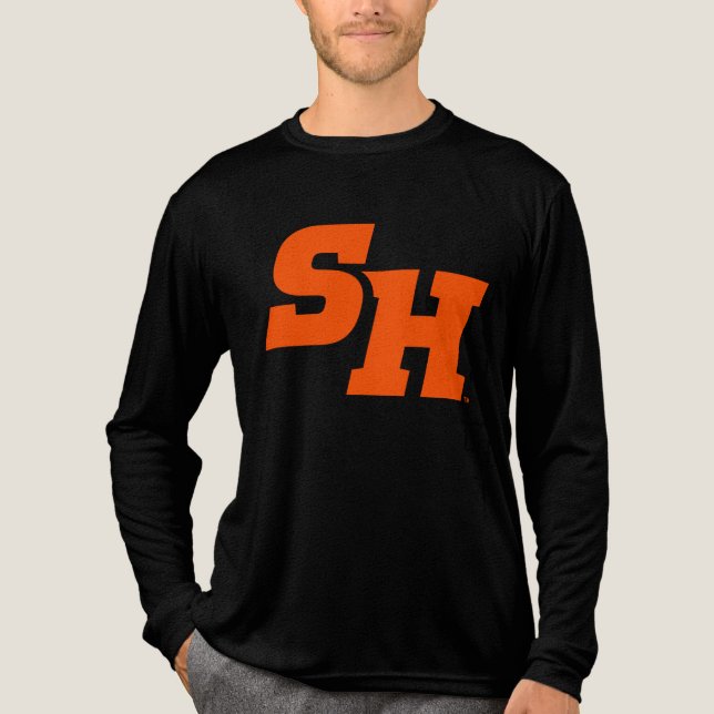 Sam Houston State University SH Wordmark Tri-Blend Shirt (Front)
