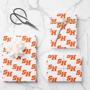 Sam Houston State University SH Wordmark Wrapping Paper Sheets