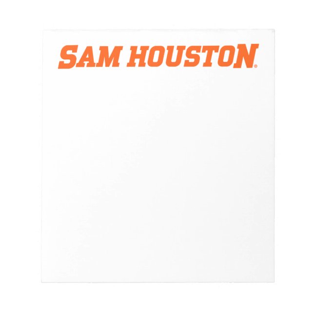Sam Houston State University Wordmark Notepad (Front)