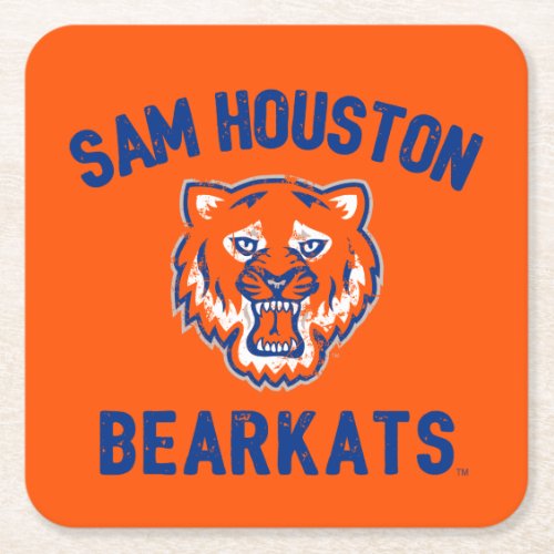 Sam Houston University Vintage Square Paper Coaster