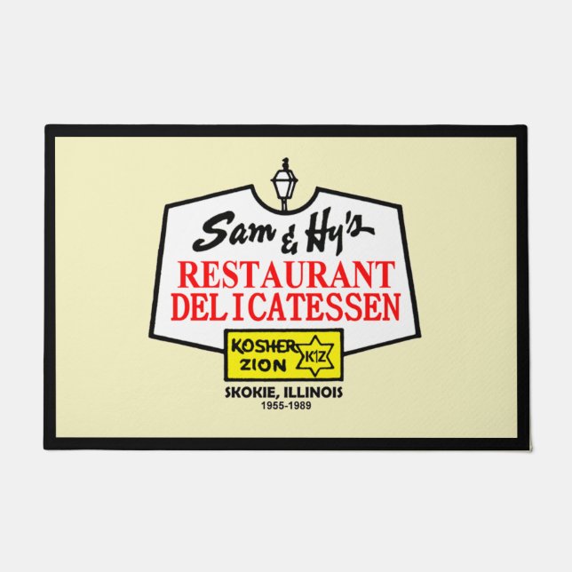 Sam & Hy's Restaurant Deli, Skokie, IL Doormat (Front)
