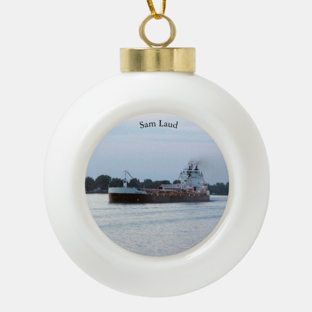 Sam Laud ball or snowflake ornament (Front)