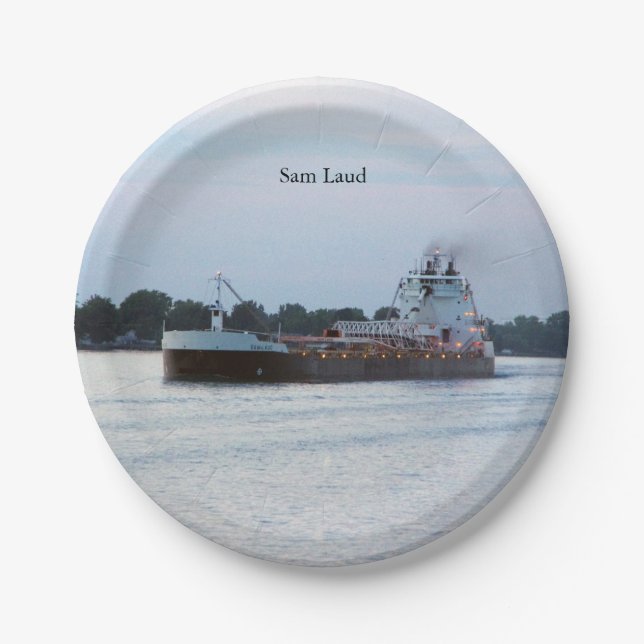 Sam Laud paper plate (Front)