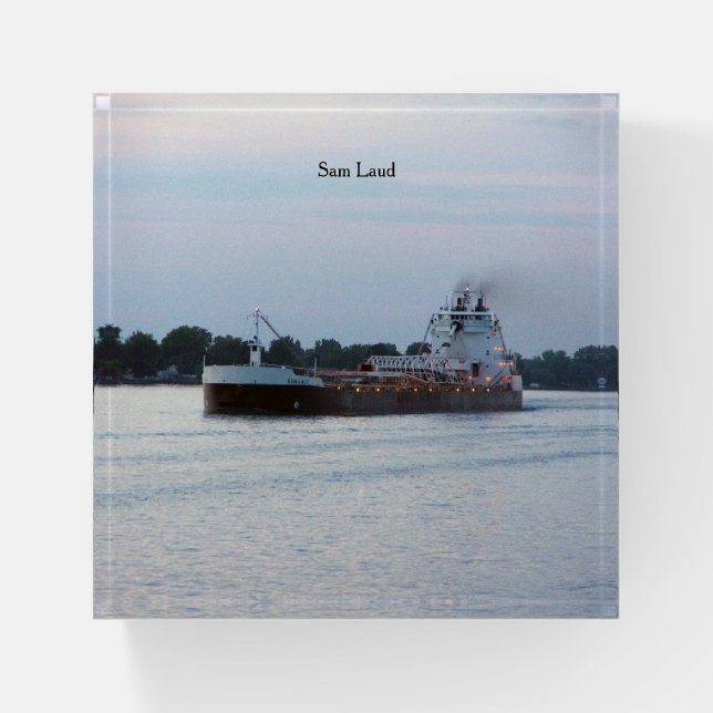 Sam Laud paperweight (Front)