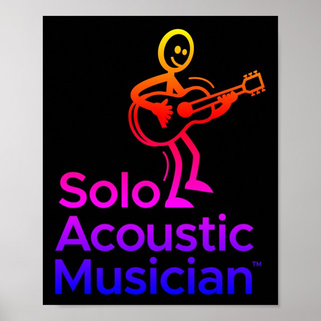 SAM Logo Vertical Poster Framed Pick Your Size (Front)