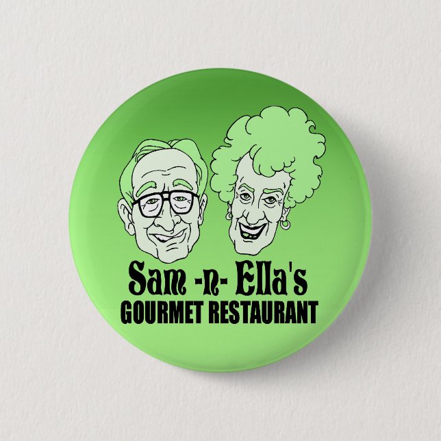 Sam -n- Ella's Restaurant Button (Front)