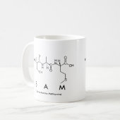 Sam peptide name mug (Front Left)