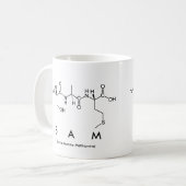 Sam peptide name mug (Front Left)