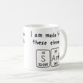 Sam periodic table name mug (Front Right)