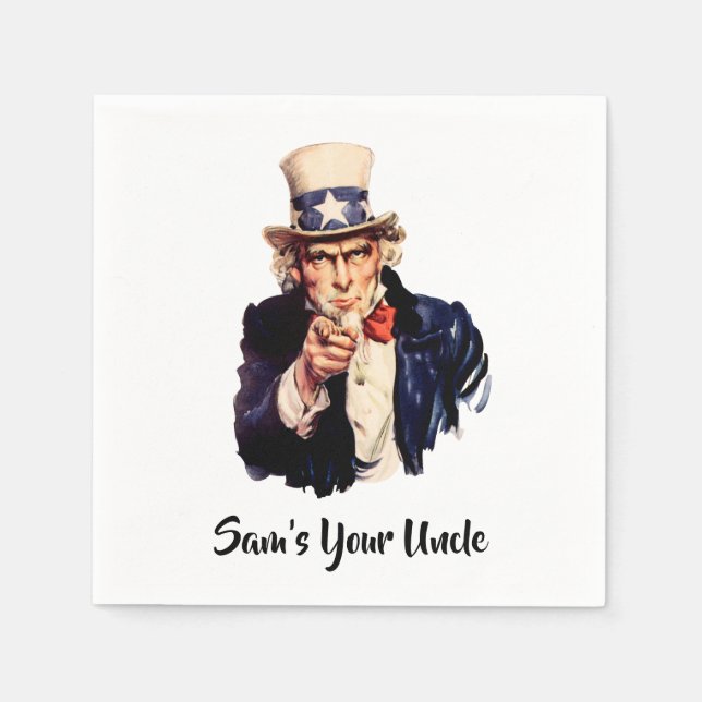 Sam’s Your Uncle Napkins (Front)