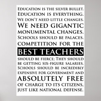 Sam Seaborn Education Speech The West Wing Poster