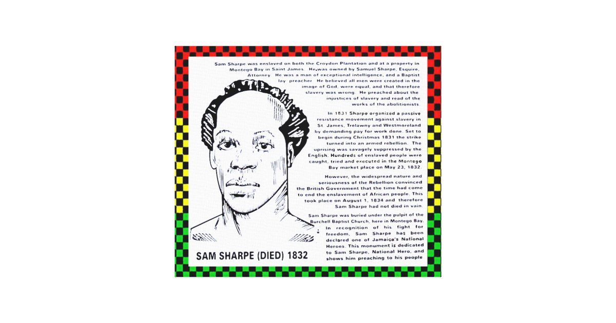 Sam Sharpe Jamaican Hero Canvas Print 