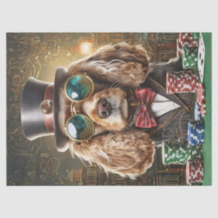 Sam Slick, Cocker Spaniel Playing Poker Tissue Paper