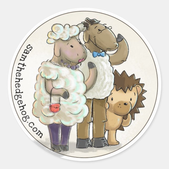 Sam the Hedgehog - Sticker #1 (Front)