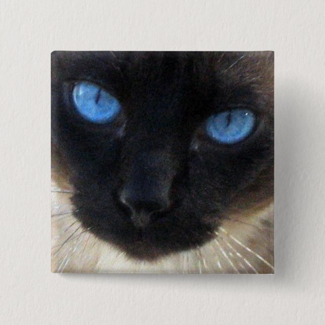 Sam the Siamese cat Button (Front)