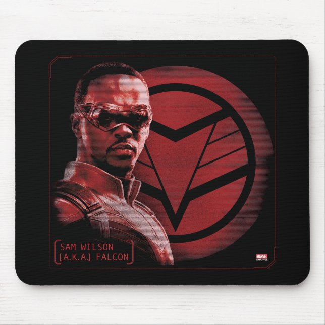 Sam Wilson A.K.A. The Falcon Mouse Pad (Front)