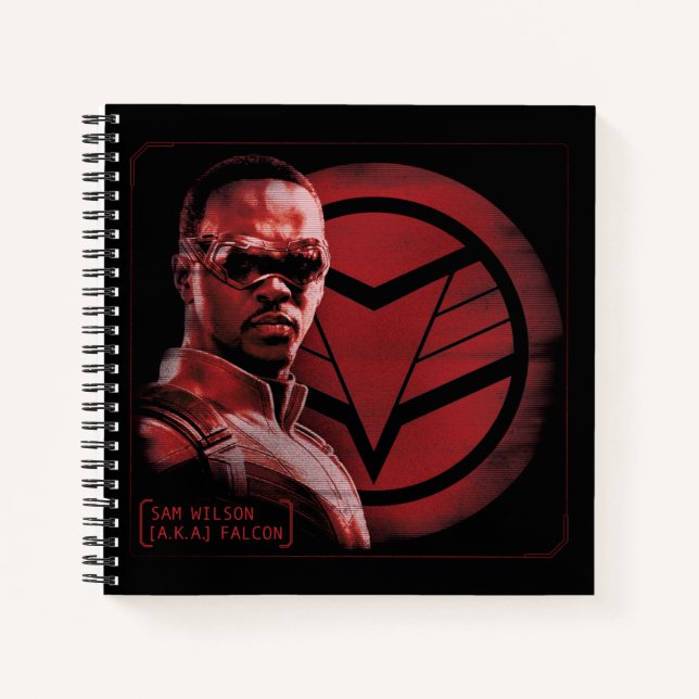 Sam Wilson A.K.A. The Falcon Notebook (Front)