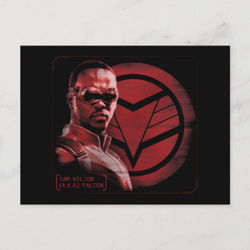 Sam Wilson AKA The Falcon Postcard