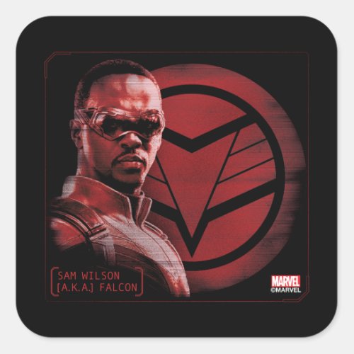 Sam Wilson AKA The Falcon Square Sticker