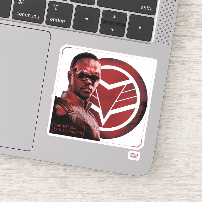 Sam Wilson A.K.A. The Falcon Sticker (Detail)