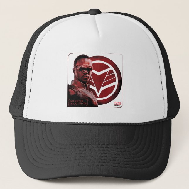 Sam Wilson A.K.A. The Falcon Trucker Hat (Front)
