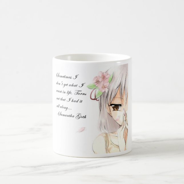 Samantha Goth Anime Quote Mug (Center)