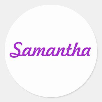 Samantha Sticker by nselter at Zazzle