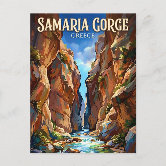 Samaria Gorge Greece Postcard (Front)