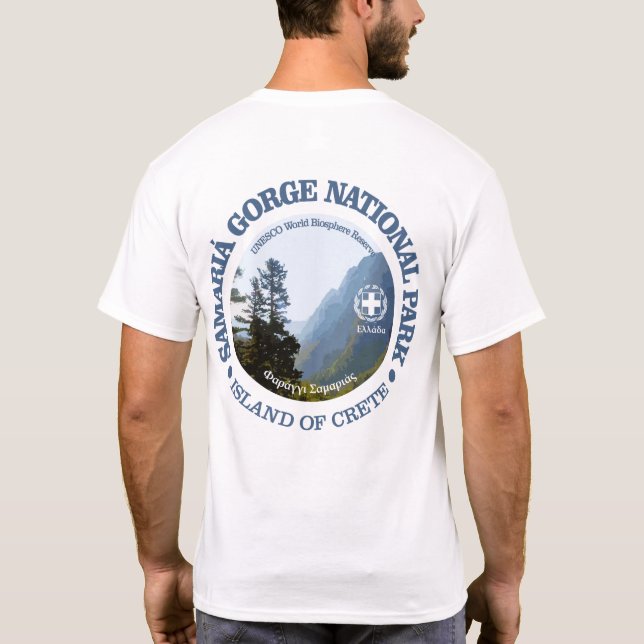 Samaria Gorge National Park T-Shirt (Back)