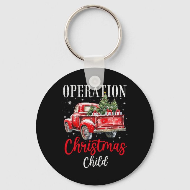 Samaritan's Purse Operation Christmas Child Funny  Keychain (Front)