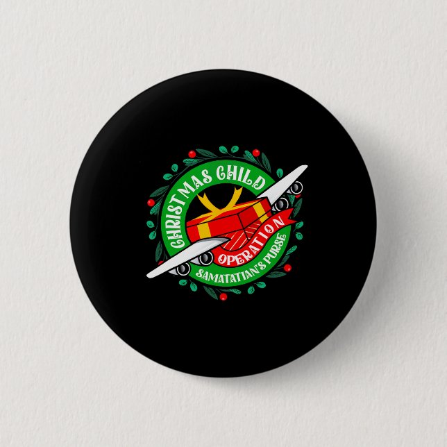 Samaritan's Purse Operation Christmas Child Meme C Button (Front)