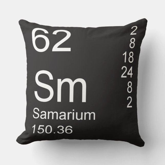 Samarium Throw Pillow (Front)