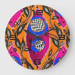 Samarkande Blossoms Art Wall Clock