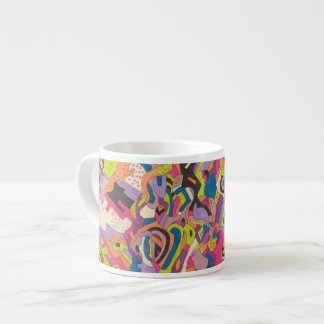 "Samba" Abstract Art Espresso Cup