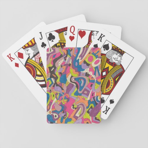 Samba Abstract Art Playing Cards