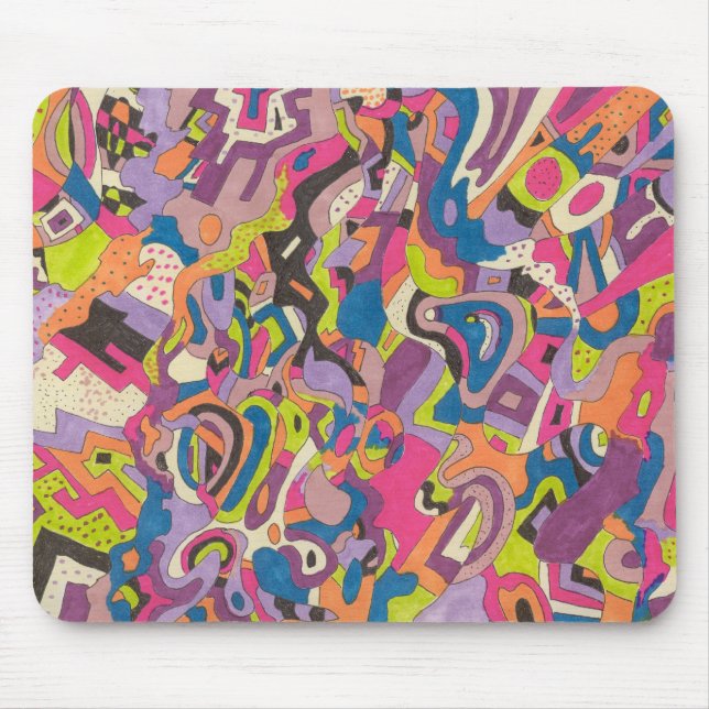 "Samba" Abstract Mouse Pad (Front)