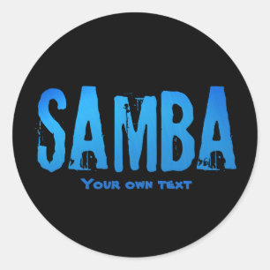 Samba brasileiro do Brasil dance music Classic Round Sticker