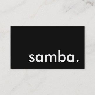 samba. business card
