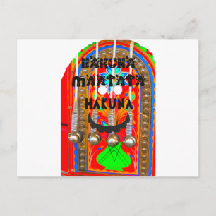 Samba Carnival colors blings. inspirational Art Postcard