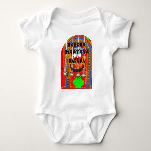 Samba Carnival colors Hakuna Matata blings.png Baby Bodysuit (Front)