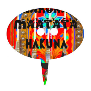 Samba Carnival colors Hakuna Matata blings.png Cake Topper