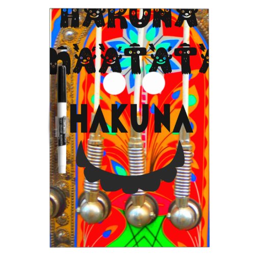 Samba Carnival colors Hakuna Matata blingspng Dry Erase Board