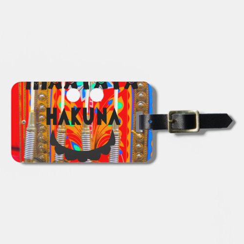 Samba Carnival colors Hakuna Matata blingspng Luggage Tag